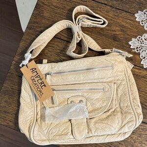 Avenue Creations Cream Crossbody Bag